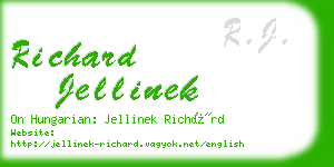richard jellinek business card
